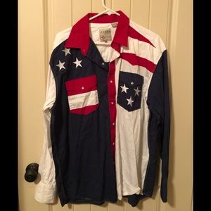 Patriot roper button up